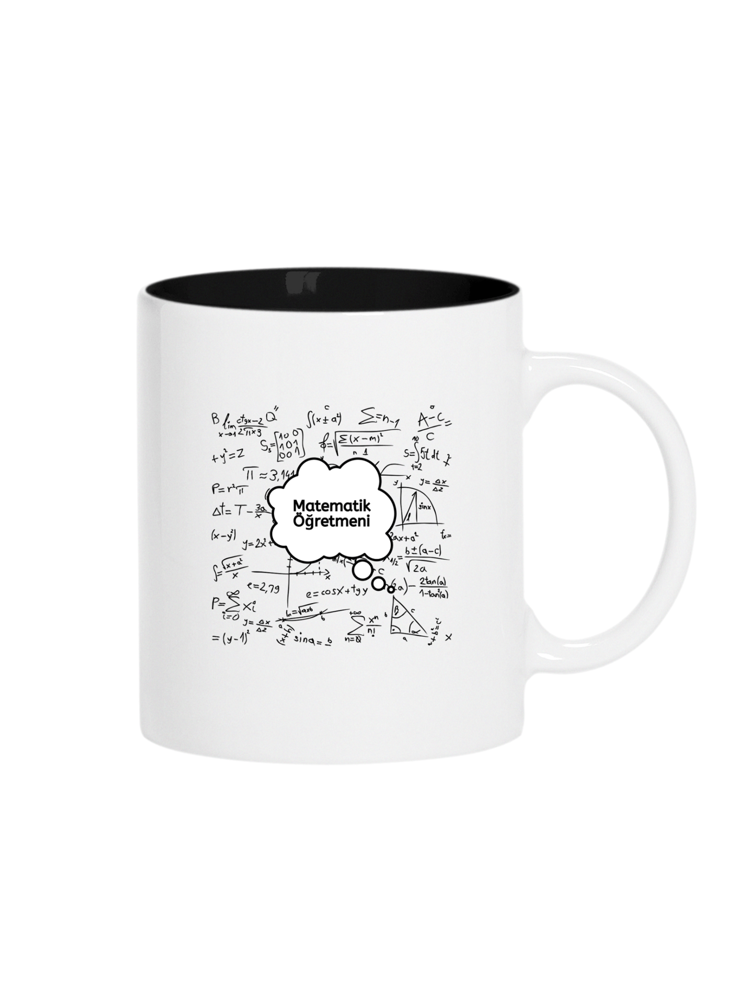 Matematik Giyim Siyah Kupa