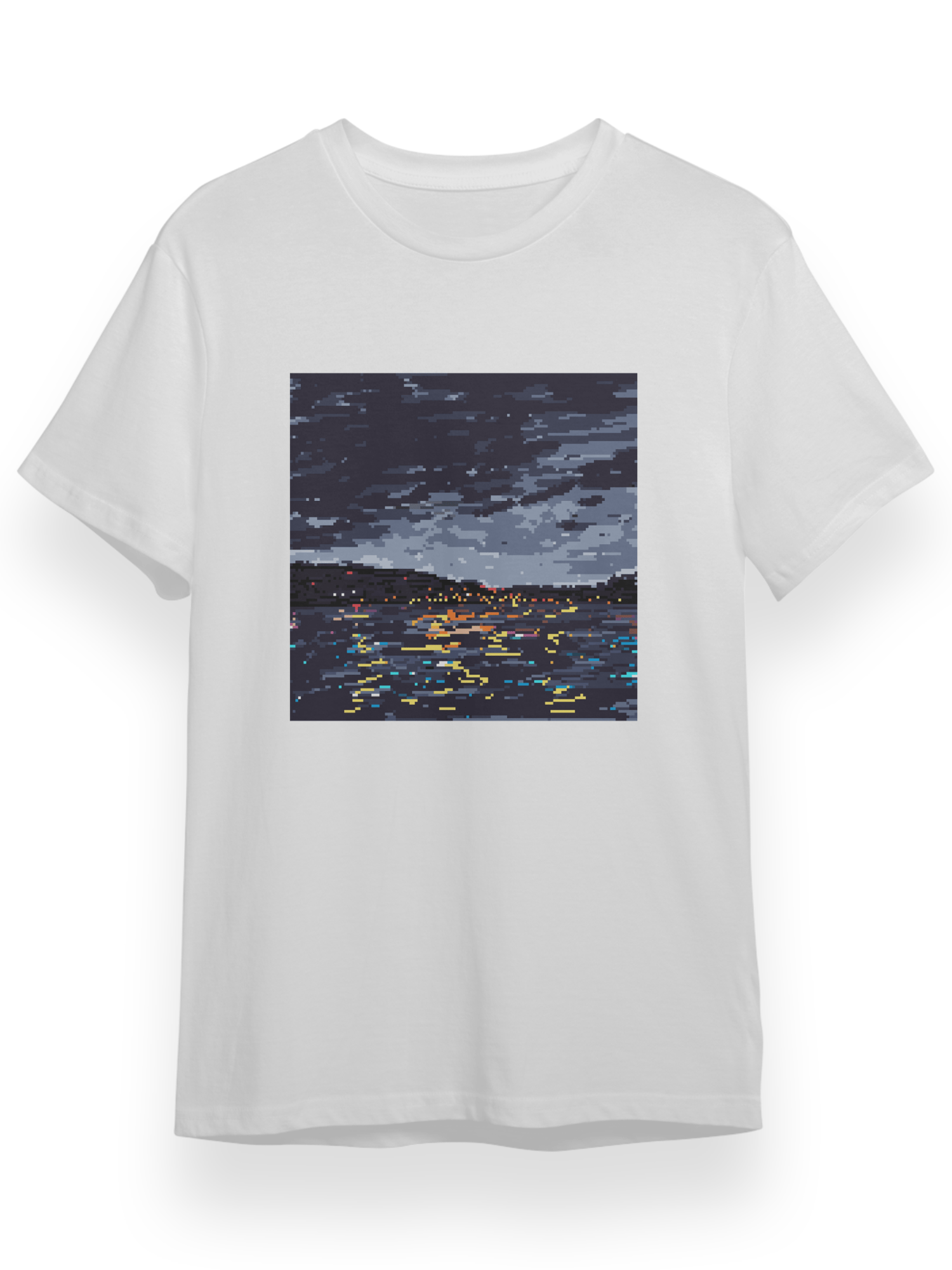 Pixel Art Sea T-Shirt