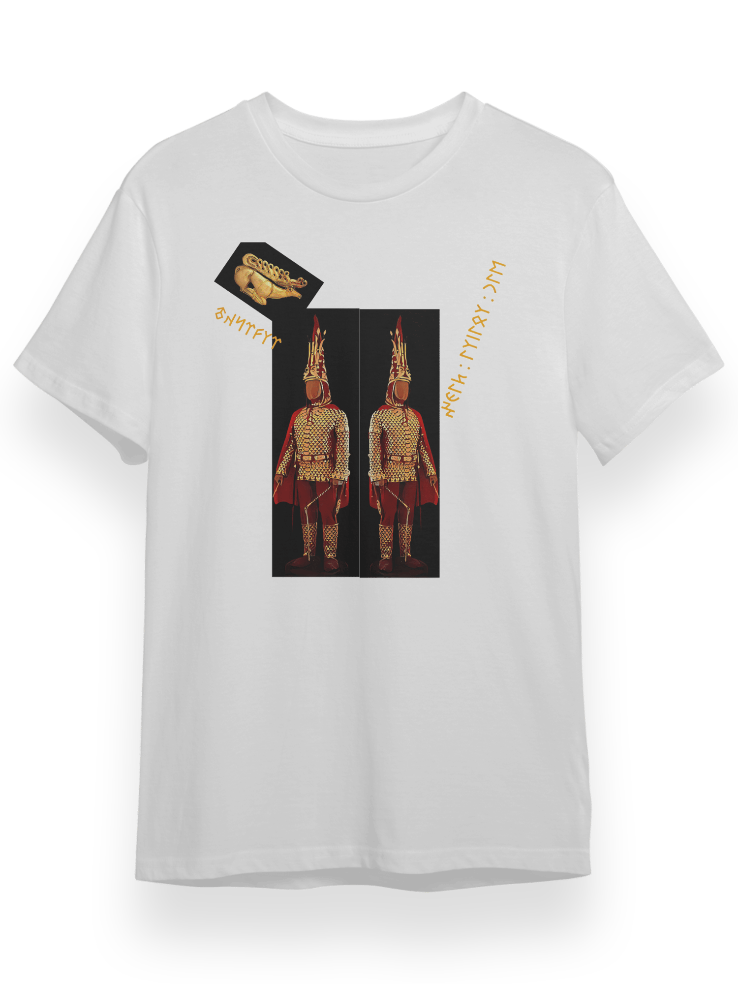 Altın elbiseli tigin T-Shirt 9651932