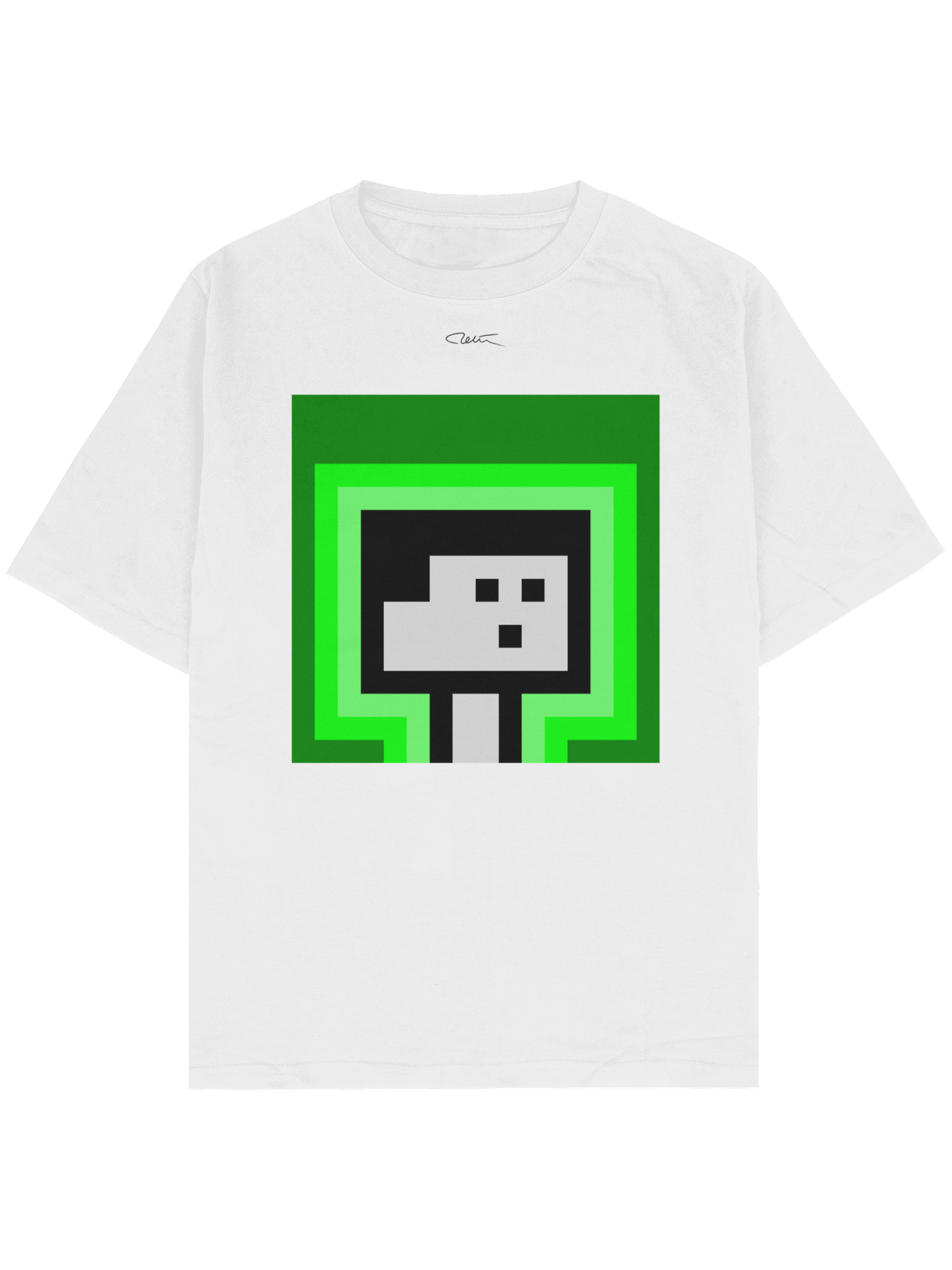 PixelArt Oversize T-Shirt Green