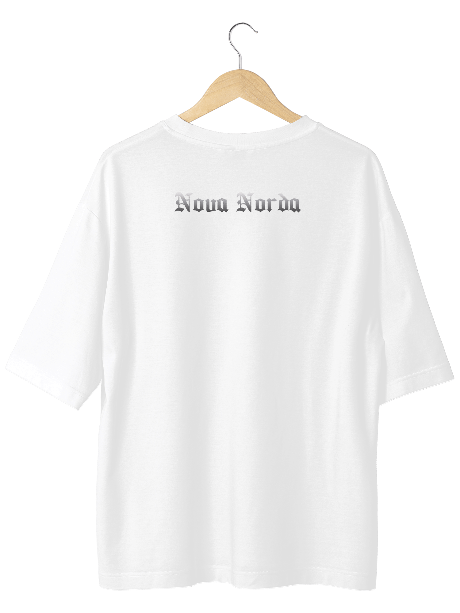 NOVA NORDA SILVER OVERSIZE SİYAH TSHIRT