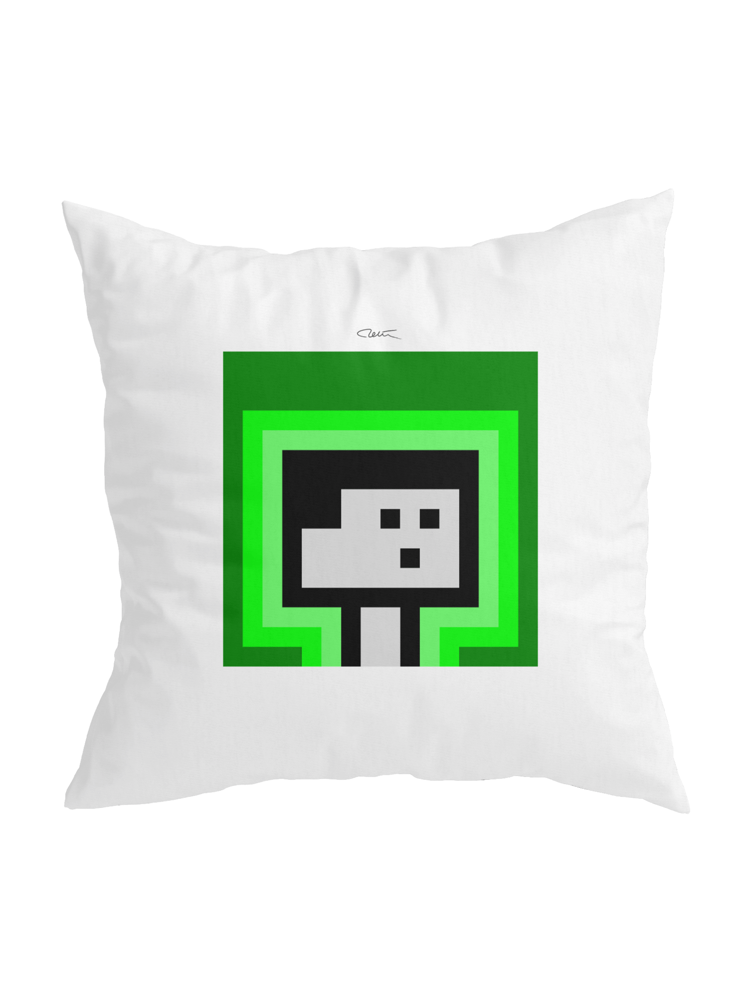PixelArt Green Pillow