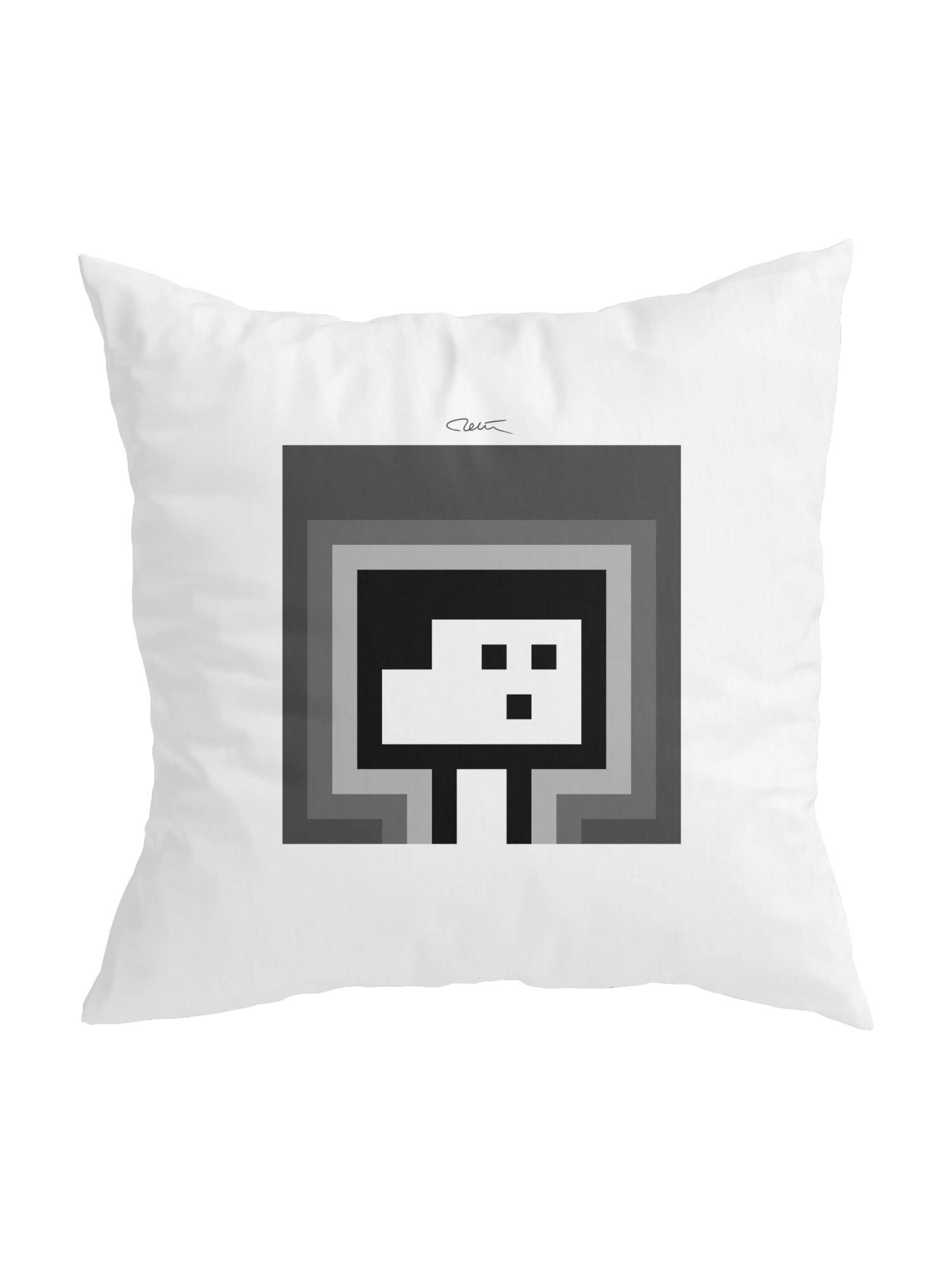PixelArt Black Pillow 