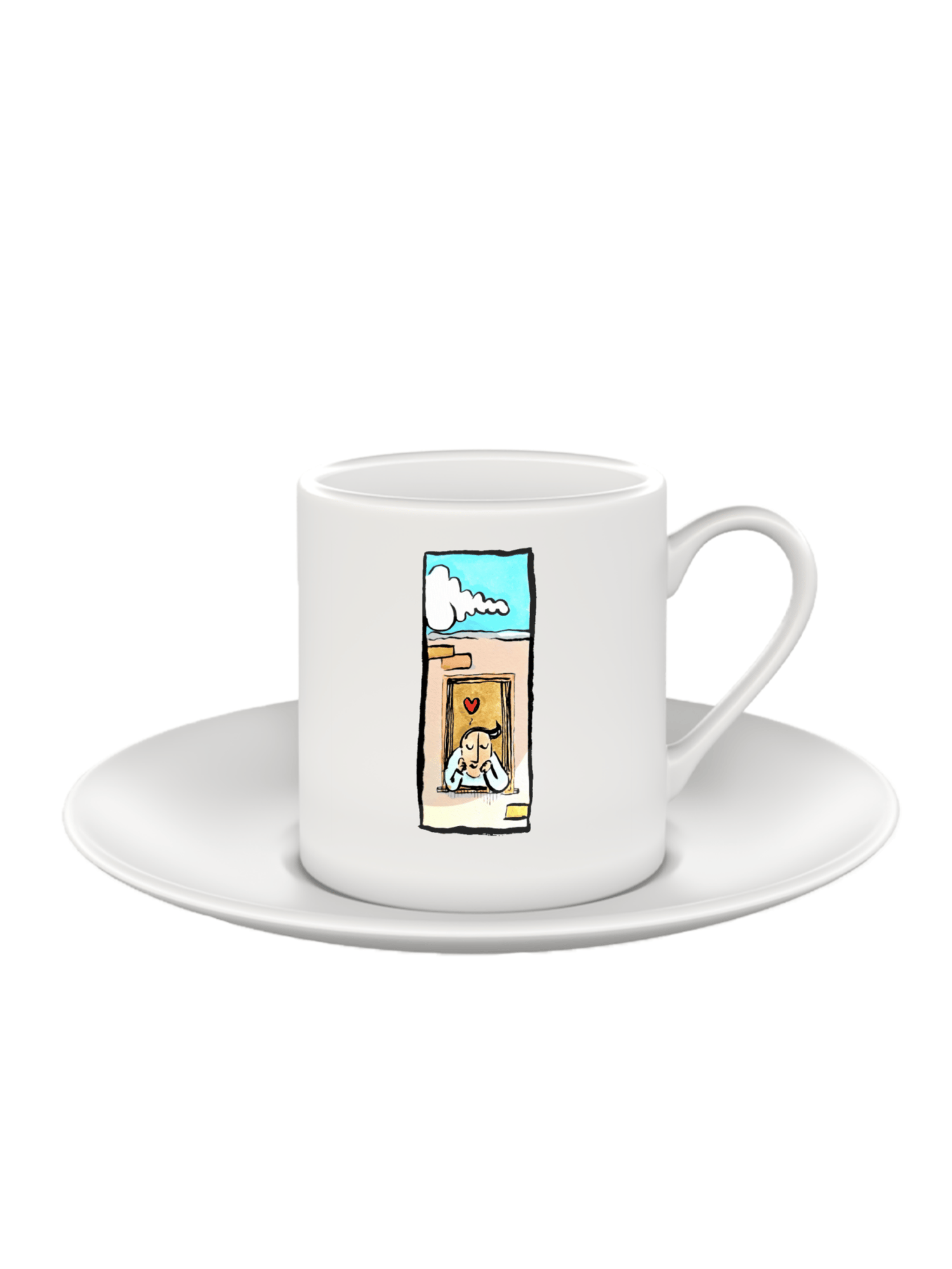 Aşıklar Erkek Türk Kahvesi Fincanı