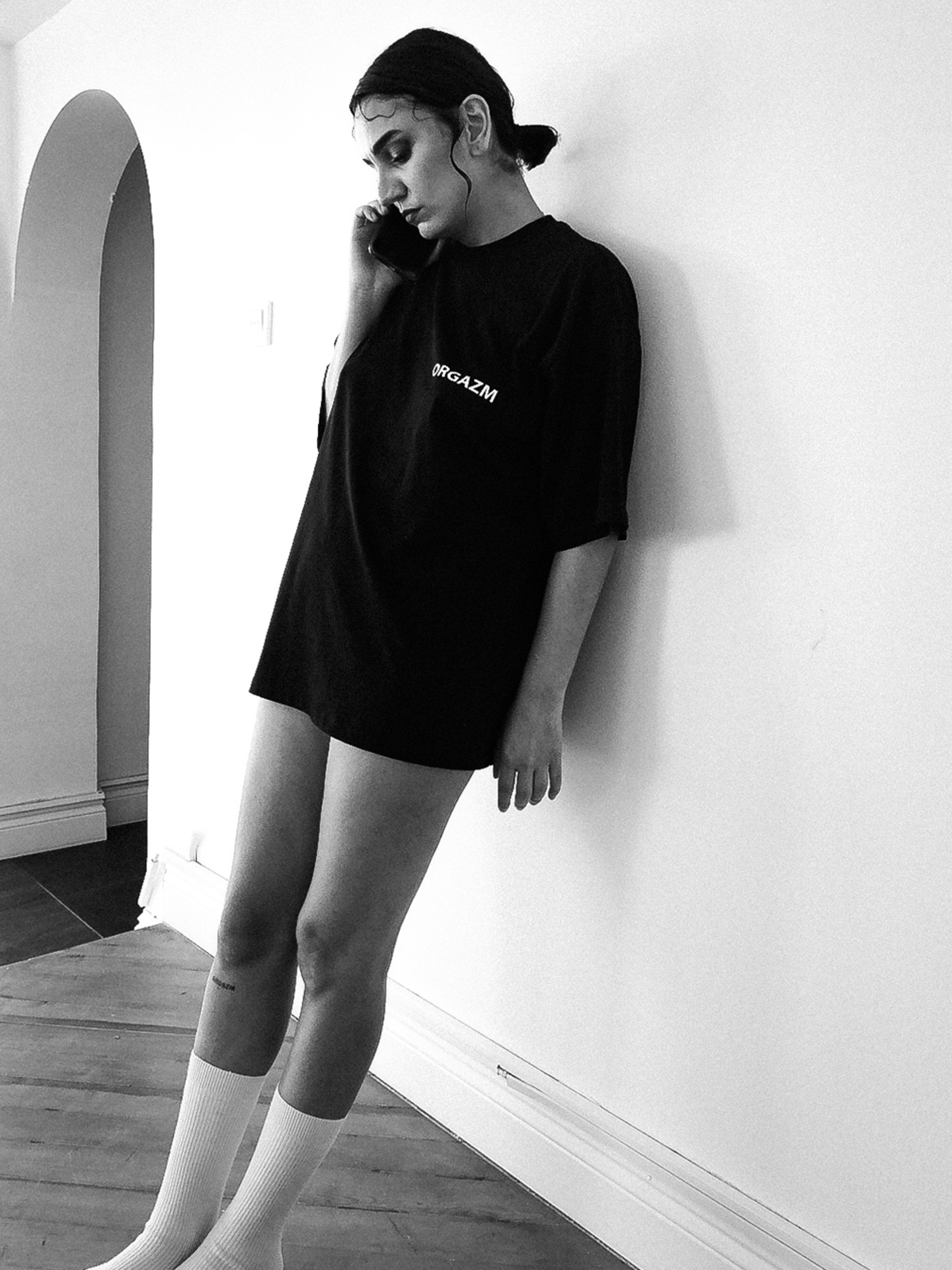 Orgazm Merch Oversize TShirt Göğüs Baskılı II