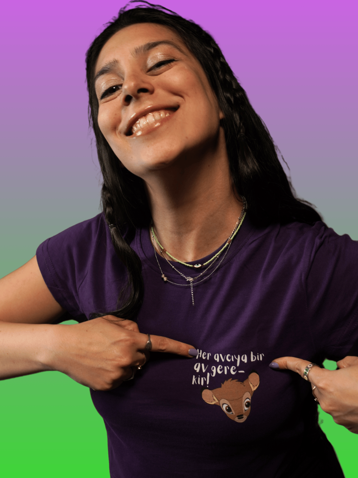 BAMBİ Oversize Tişört