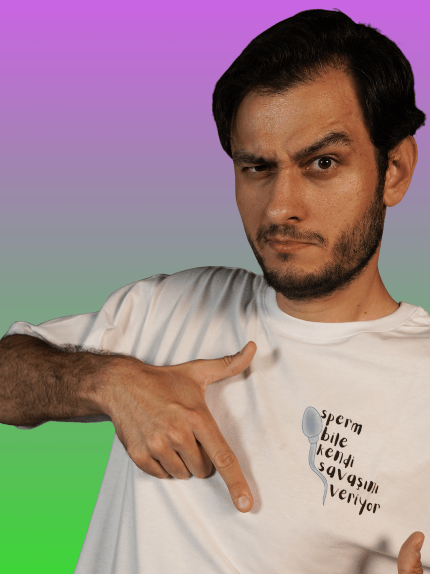 SPERM SAVAŞIYOR Oversize Tişört
