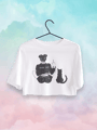 Cat & Girl Crop Top