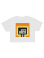 PixelArt Crop Top Yellow