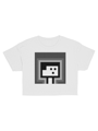 PixelArt Crop Top Black