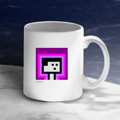 PixelArt Purple Design Cup