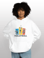 voleybol Oversize Hoodie 7501757