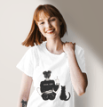 Cat & Girl Unisex T-Shirt