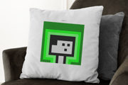 PixelArt Green Pillow
