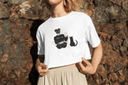 Cat & Girl Crop Top