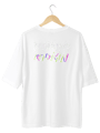 PEŞİNDEYİM KENDİMİN SİYAH OVERSIZE TSHIRT
