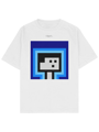 PixelArt Oversize T-Shirt Blue