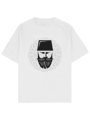 Ottoman Oversize TShirt Siyah Baskı