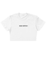 BAD BITCH BEYAZ CROP TOP