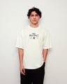 HAPPY BEAR OFF WHITE OVERSIZE TSHIRT