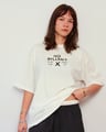 NO BULLSHIT OFF WHITE  SİYAH OVERSIZE TSHIRT