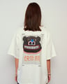 HAPPY BEAR OFF WHITE OVERSIZE TSHIRT