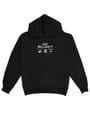 NO BULLSHIT SİYAH OVERSIZE HOODIE