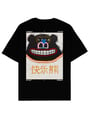 HAPPY BEAR SİYAH OVERSIZE TSHIRT